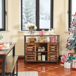 VASAGLE Sideboard »LSC79BX«, Beistellschrank, Küchenschrank, Breite 100 cm, vintage -Vasagleaus Geschaft 958ed4ae de85 4eeb bf13 02dba07352a9