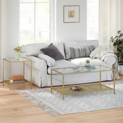 VASAGLE Beistelltisch »LGT030W01 LGT030A01«, Couchtisch mit 2 Ebenen, aus Hartglas, Gold-Transparent 21 VASAGLE Beistelltisch »LGT030W01 LGT030A01«, Couchtisch mit 2 Ebenen, aus Hartglas, Gold-Transparent -Vasagleaus Geschaft 9bb147bb e6d9 446e 8550 ca76a3aac751