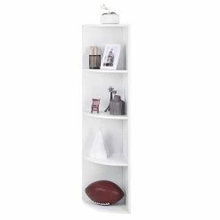 VASAGLE Bücherregal »LBC42WT«, 4 Ebenen Eckregal, 129,5cm, Standregal, für Küche, Schlafzimmer, Wohnzimmer, Büro, weiß 13 VASAGLE Bücherregal »LBC42WT«, 4 Ebenen Eckregal, 129,5cm, Standregal, für Küche, Schlafzimmer, Wohnzimmer, Büro, weiß -Vasagleaus Geschaft 9d1a751e 9021 498f 865e 92ce4d81d914