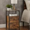 VASAGLE Nachttisch »LET521B01«, Beistelltisch, mit 2 Schubladen, Industrie-Design, vintage -Vasagleaus Geschaft 9ec539d4 0bd8 4fce 97ab 1724be11772d