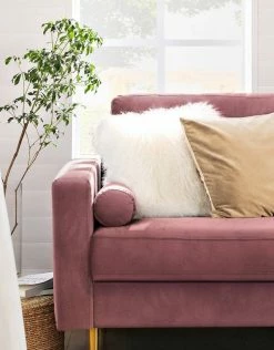 VASAGLE 3-Sitzer »LCS001«, Bezug aus Samt, Metallbeine, Klassisch bis modern, einfacher Aufbau, 183 x 78 x 88 cm Blau, Grau, Petrolfarben, Rosa -Vasagleaus Geschaft 9f3784d1 2f5f 45fa 848b 092038ec5e10