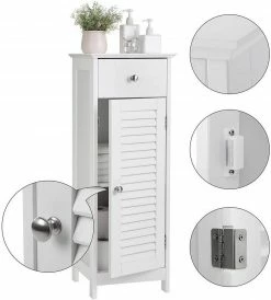 VASAGLE Badkommode »BBC43WT«, Badezimmerschrank, Badschrank, weiß -Vasagleaus Geschaft 9f8c5d9c 7370 4348 88f7 9b4fa1f196ff