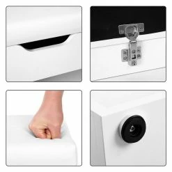 VASAGLE Schuhbank »LHS20WT«, Schuhregal mit Klappdeckel und gepolstertem Sitzbank, mit 2 Fächern, 60 x 30 x 44 cm 13 VASAGLE Schuhbank »LHS20WT«, Schuhregal mit Klappdeckel und gepolstertem Sitzbank, mit 2 Fächern, 60 x 30 x 44 cm -Vasagleaus Geschaft a0cbb5ff b0b8 40f6 8935 b6802e17c5af