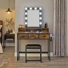 VASAGLE Schminktisch »RVT014A10 RVT014B01«, Frisiertisch, Kosmetiktisch mit Hocker, 10 LED-Glühbirnen, einstellbare Helligkeit Vintagebraun-Schwarz, Weiß-gold 1 VASAGLE Schminktisch »RVT014A10 RVT014B01«, Frisiertisch, Kosmetiktisch mit Hocker, 10 LED-Glühbirnen, einstellbare Helligkeit Vintagebraun-Schwarz, Weiß-gold -Vasagleaus Geschaft a3610fac 6aa0 4a90 8d99 888bc4963a22