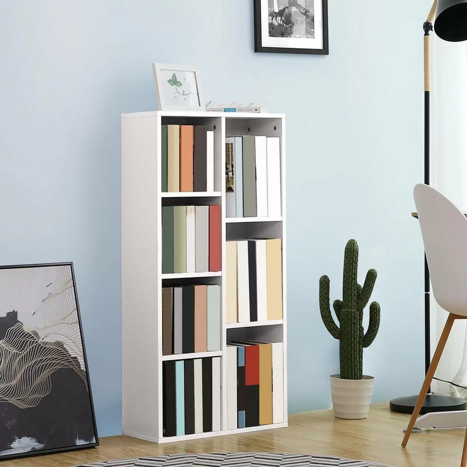 VASAGLE Bücherregal »LBC27NL LBC27WT LBC27BX«, Würfelregal, Standregal, eichefarben Natur, Vintage, Weiß 17 VASAGLE Bücherregal »LBC27NL LBC27WT LBC27BX«, Würfelregal, Standregal, eichefarben Natur, Vintage, Weiß – Bild 15