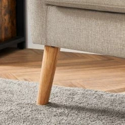 VASAGLE Relaxliege »LAC005G01 LAC005M01«, Loungesessel, mit Sitzkissen, Beine aus Massivholz, modern, für Wohnzimmer, Büro Beige, Grau -Vasagleaus Geschaft a3c8a863 66f7 4863 8c08 1b96e04853da