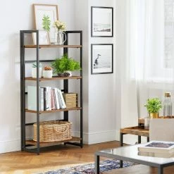 VASAGLE Standregal »LLS66X LLS88X«, Standregal, Bücherregal, Klappregal, vintage -Vasagleaus Geschaft a55a9ae8 4621 456a afe5 e5aca889cbba