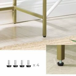 VASAGLE Konsolentisch »LGT26G LGT026A02 LGT026B01«, Beistelltisch, Sofatisch stabil, Glastisch, Wohnzimmer Ros&eacute;gold, Goldfarben, Schwarz -Vasagleaus Geschaft a6da6ab9 5324 4e69 941b ba5747f79283