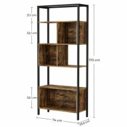 VASAGLE Bücherregal »LBC028B01 LBC027B01«, Bücherschrank, Standregal, für Dekoartikel, Bilderrahmen, Schlafzimmer, Wohnzimmer, vintage -Vasagleaus Geschaft a8ba2884 5829 4c14 a5e7 2ce491d40bc2