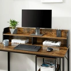 VASAGLE Computertisch »LWD066B01«, Schreibtisch mit Monitorständer, 3-stöckiger Rollwagen, Stahlrahmen, Industriestil, vintage 14 VASAGLE Computertisch »LWD066B01«, Schreibtisch mit Monitorständer, 3-stöckiger Rollwagen, Stahlrahmen, Industriestil, vintage -Vasagleaus Geschaft a9467d66 b9f4 4662 9b2f 0a9363345072