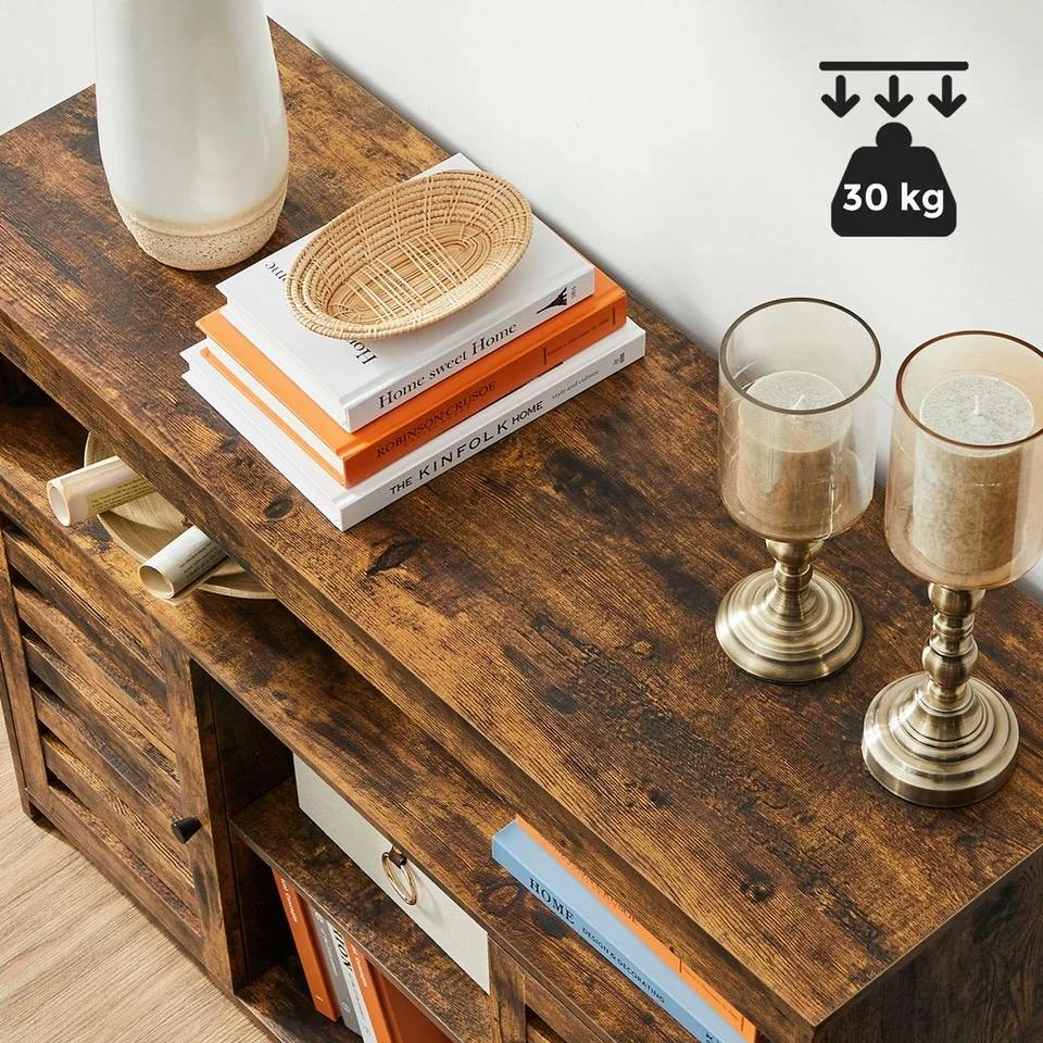 VASAGLE Anrichte »LBF003X01«, Beistellschrank, Küchenschrank mit Ablagen, Wohnzimmer, Esszimmer, Schlafzimmer, vintagebraun 4 VASAGLE Anrichte »LBF003X01«, Beistellschrank, Küchenschrank mit Ablagen, Wohnzimmer, Esszimmer, Schlafzimmer, vintagebraun – Bild 4