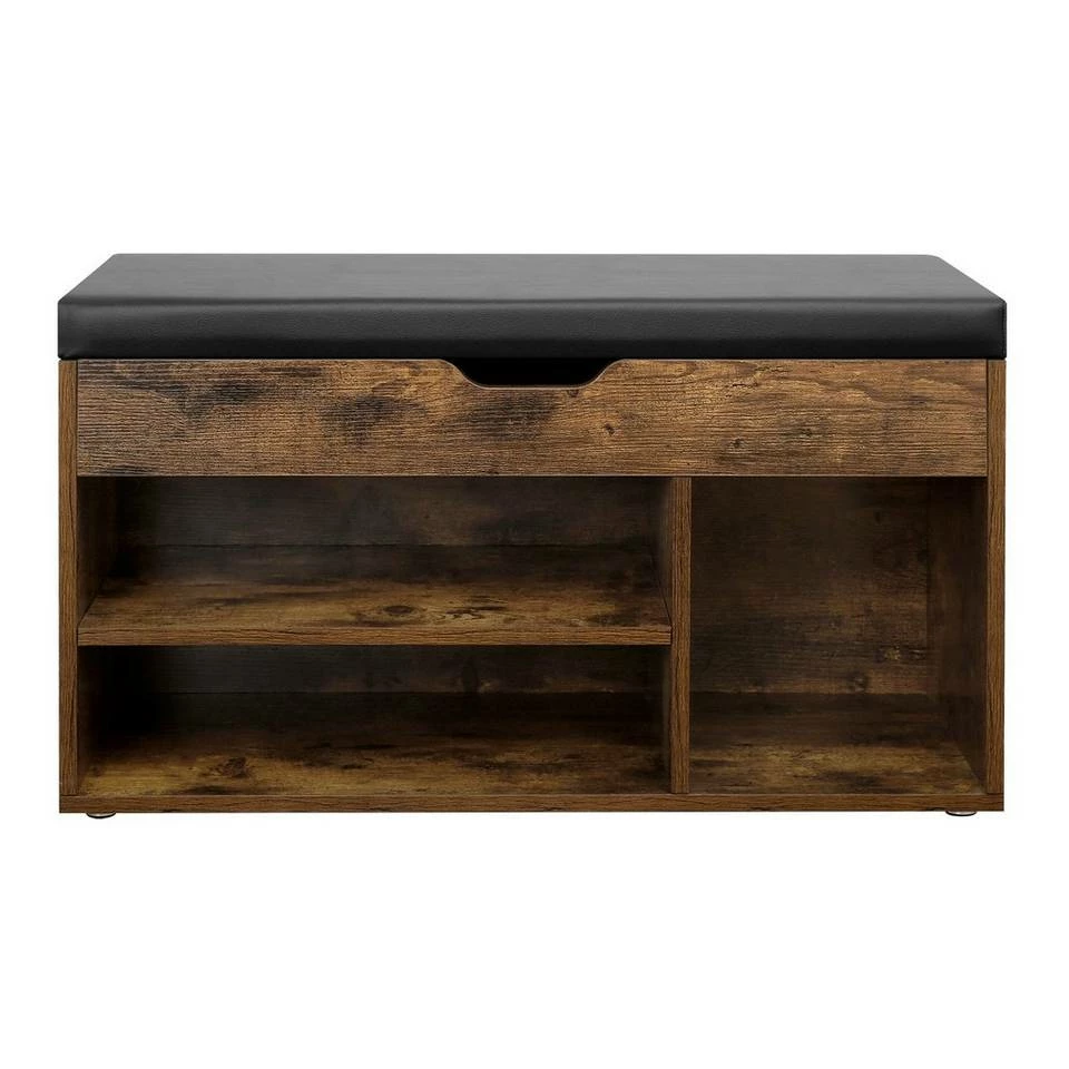 VASAGLE Schuhbank »LHS30«, Sitzbank, gepolstert, 3 offene Fächer, mit Stauraum, bis 150 kg belastbar Vintage, Weiß 18 VASAGLE Schuhbank »LHS30«, Sitzbank, gepolstert, 3 offene Fächer, mit Stauraum, bis 150 kg belastbar Vintage, Weiß – Bild 16