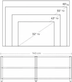 VASAGLE Lowboard »LTV094 / 095B01«, TV-Schrank, Fernsehtisch, TV-Regal, mit Ablagen, Stahlgestell, vintage -Vasagleaus Geschaft aee50987 cbf1 421c 8566 8fc63b2e2038