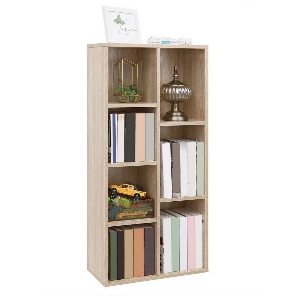 VASAGLE Bücherregal »LBC27NL LBC27WT LBC27BX«, Würfelregal, Standregal, eichefarben Natur, Vintage, Weiß 3 VASAGLE Bücherregal »LBC27NL LBC27WT LBC27BX«, Würfelregal, Standregal, eichefarben Natur, Vintage, Weiß