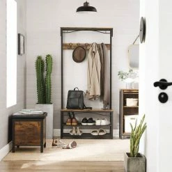 VASAGLE Garderobenständer »HSR45BX«, Kleiderständer mit Schuhregal, vintage -Vasagleaus Geschaft afebd9ee ce57 46e4 99de 89375ad9d2f0