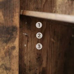 VASAGLE Sideboard »LSC013B01«, Küchenschrank, Konsolentisch mit Glasoberfläche, Stahlgestell, Industrie-Design, vintage -Vasagleaus Geschaft b324061a 3b8b 4413 aed1 c7ee5f9f791f