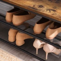 VASAGLE Schuhbank »LBS73 LBS74 LBS078«, Schuhregal mit Sitzfläche, Schuhablage, Flur, verschiedene Größen, vintage Grau -Vasagleaus Geschaft b4ff3280 07aa 4aff ba3e f5f240240a19