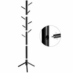 VASAGLE Garderobenständer »RCR004B01«, Kleiderständer, aus Massivholz, 47 x 47 x 175 cm, schwarz -Vasagleaus Geschaft b629db69 30a2 4e2d 85a7 461852c82651