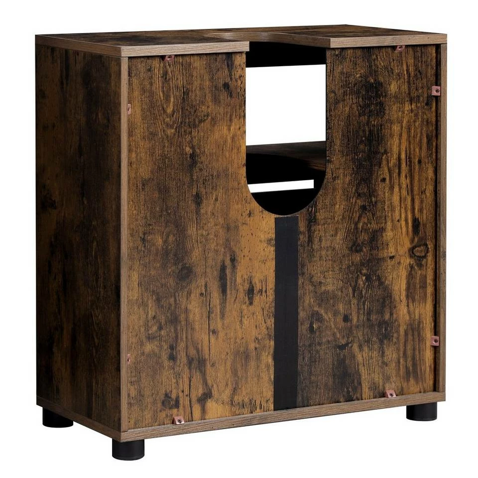 VASAGLE Waschbeckenunterschrank »BBK04BX« Badschrank, Badezimmerschrank, 60 x 30 x 63 cm, vintage 10 VASAGLE Waschbeckenunterschrank »BBK04BX« Badschrank, Badezimmerschrank, 60 x 30 x 63 cm, vintage – Bild 8