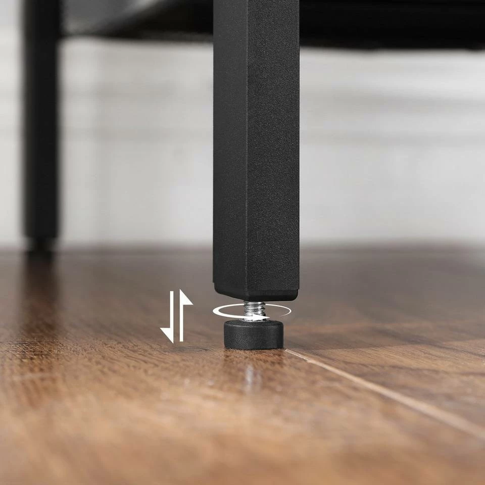 VASAGLE Beistelltisch »LET23X«, Beistelltisch, Nachttisch, mit 2 verstellbaren Gitterablagen, Industrie-Design 9 VASAGLE Beistelltisch »LET23X«, Beistelltisch, Nachttisch, mit 2 verstellbaren Gitterablagen, Industrie-Design – Bild 7