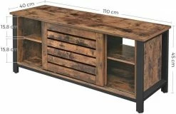 VASAGLE Lowboard »LTV41BX«, TV-Schrank für Fernseher bis 48 Zoll, Schuhschrank, Schiebetüren und verstellbarer Regalebene, Wohnzimmer, 110 x 40 x 45 cm 12 VASAGLE Lowboard »LTV41BX«, TV-Schrank für Fernseher bis 48 Zoll, Schuhschrank, Schiebetüren und verstellbarer Regalebene, Wohnzimmer, 110 x 40 x 45 cm -Vasagleaus Geschaft b8e3a0f6 05ba 4985 9025 a1205ec86e44