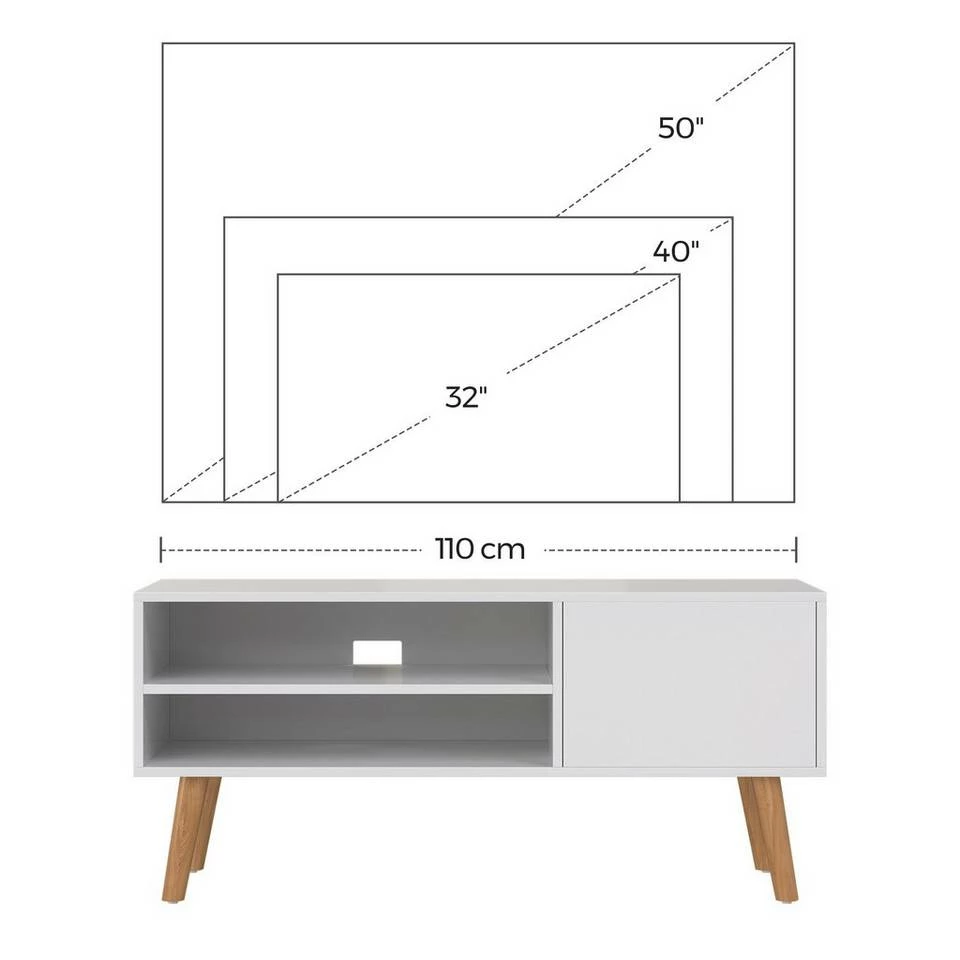 VASAGLE Lowboard »LTV09 LTV120«, Retro TV-Regal, Fernsehtisch, Fernsehschrank, 110/120 x 40 x 49 cm Greige, Vintage, Weiß 36 VASAGLE Lowboard »LTV09 LTV120«, Retro TV-Regal, Fernsehtisch, Fernsehschrank, 110/120 x 40 x 49 cm Greige, Vintage, Weiß – Bild 34