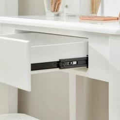 VASAGLE Schminktisch »RDT151W01«, Frisiertisch, Kosmetiktisch, mit 10 dimmbare Glühbirnen, gepolsterter Hocker 18 VASAGLE Schminktisch »RDT151W01«, Frisiertisch, Kosmetiktisch, mit 10 dimmbare Glühbirnen, gepolsterter Hocker -Vasagleaus Geschaft b920c83c 3fa2 48df ba2a 51bf6394252b