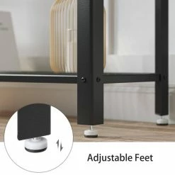 VASAGLE Konsolentisch »LNT81BX LNT081B02«, Flurtisch mit 2 Gitterablagen, Beistelltisch, Sideboard, Wohnzimmer, Flur, schmal, vintage Greige-schwarz -Vasagleaus Geschaft bb0bedef dfc7 47ee b810 dd499549ed73