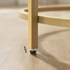 VASAGLE Couchtisch »LCT091A10«, Beistelltisch, Sofatisch, rund, mit goldfarbenem Stahlrahmen, modern, Ø 84 cm, weiß-goldfarben 18 VASAGLE Couchtisch »LCT091A10«, Beistelltisch, Sofatisch, rund, mit goldfarbenem Stahlrahmen, modern, Ø 84 cm, weiß-goldfarben -Vasagleaus Geschaft bb37f596 e5b2 4855 828a 57d30b8b4576