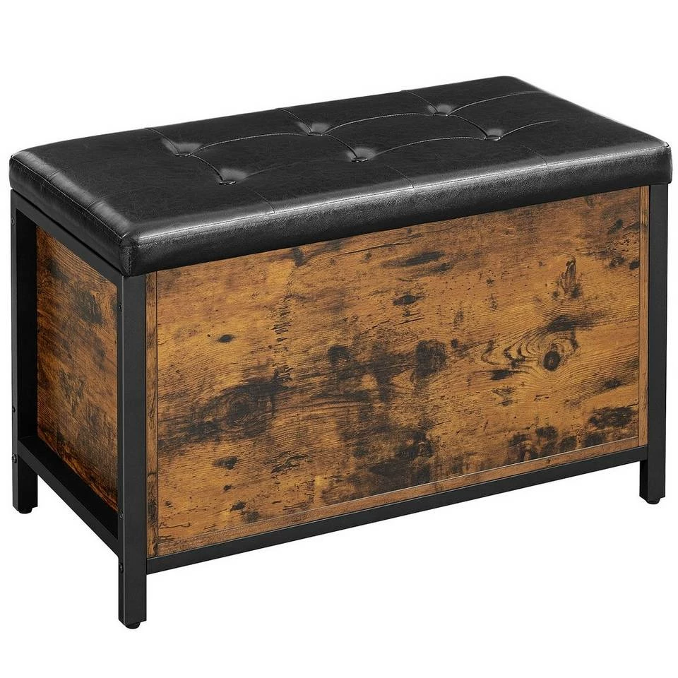 VASAGLE Sitzbank »LSC80BX«, mit Stauraum, gepolsterte Truhe, 80 x 40 x 50 cm, Betttruhe, einfacher Aufbau 3 VASAGLE Sitzbank »LSC80BX«, mit Stauraum, gepolsterte Truhe, 80 x 40 x 50 cm, Betttruhe, einfacher Aufbau