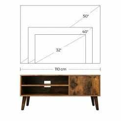VASAGLE Lowboard »LTV09 LTV120«, Retro TV-Regal, Fernsehtisch, Fernsehschrank, 110/120 x 40 x 49 cm Greige, Vintage, Weiß 53 VASAGLE Lowboard »LTV09 LTV120«, Retro TV-Regal, Fernsehtisch, Fernsehschrank, 110/120 x 40 x 49 cm Greige, Vintage, Weiß -Vasagleaus Geschaft be395909 51d4 4338 b7b9 c76619444a10