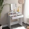 VASAGLE Schminktisch »RDT113W01«, Frisiertisch,Kosmetiktisch mit Spiegel und 2 Schubladen,weiß 2 VASAGLE Schminktisch »RDT113W01«, Frisiertisch,Kosmetiktisch mit Spiegel und 2 Schubladen,weiß -Vasagleaus Geschaft bea0623b 4eae 4708 9cb3 b723c8810759