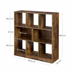 VASAGLE Bücherregal »LBC52BX LBC52NL«, Standregal aus Holz, vintage Eiche -Vasagleaus Geschaft c0f20533 0268 4c15 a556 5d5ec60298c8