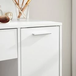 VASAGLE Schminktisch »RDT119W01«, Frisiertisch, Schminkkommode mit Spiegel, Aufbewahrungsfach, 1 Schublade, weiß 15 VASAGLE Schminktisch »RDT119W01«, Frisiertisch, Schminkkommode mit Spiegel, Aufbewahrungsfach, 1 Schublade, weiß -Vasagleaus Geschaft c1a1f988 60ab 4718 8040 2161aa8e58f7