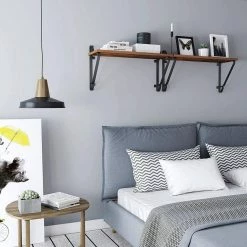 VASAGLE Wandregal »LCR01BX«, Hängeregal, 2er Set, 60 x 20 x 33 cm (L x B x H), Industrie-Design -Vasagleaus Geschaft c4e5dfbf a2bc 4b63 b533 dbe6fb01f7df