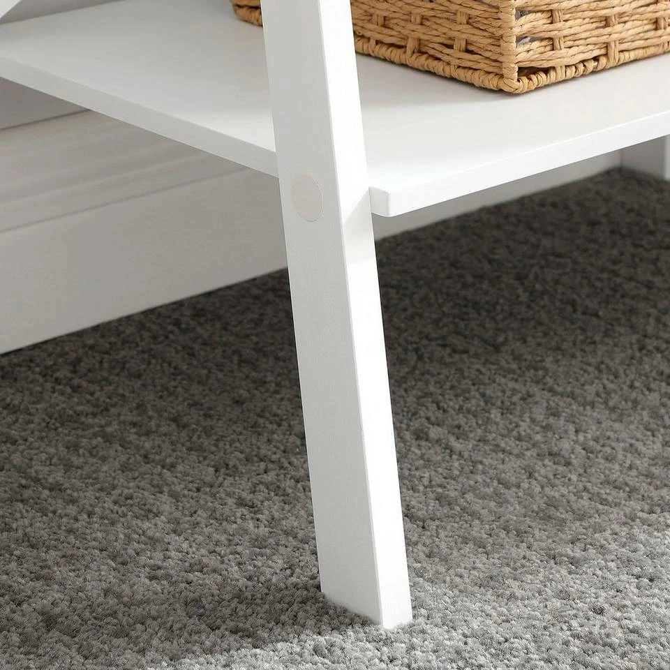 VASAGLE Standregal »LLS200N01 LLS200W01«, Bücherregal, Leiterregal mit 4 Ebenen Natur, Weiß 6 VASAGLE Standregal »LLS200N01 LLS200W01«, Bücherregal, Leiterregal mit 4 Ebenen Natur, Weiß – Bild 4