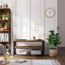 VASAGLE Lowboard »LTV50BX LTV40BX«, großer Fernsehtisch, TV-Schrank, Konsolentisch, 140/100 x 40 x 51,5 cm (L x B x H), Schlafzimmer, Wohnzimmer, Vintage 21 VASAGLE Lowboard »LTV50BX LTV40BX«, großer Fernsehtisch, TV-Schrank, Konsolentisch, 140/100 x 40 x 51,5 cm (L x B x H), Schlafzimmer, Wohnzimmer, Vintage -Vasagleaus Geschaft c713d5ae db49 40f0 a66d ca32f0517b94