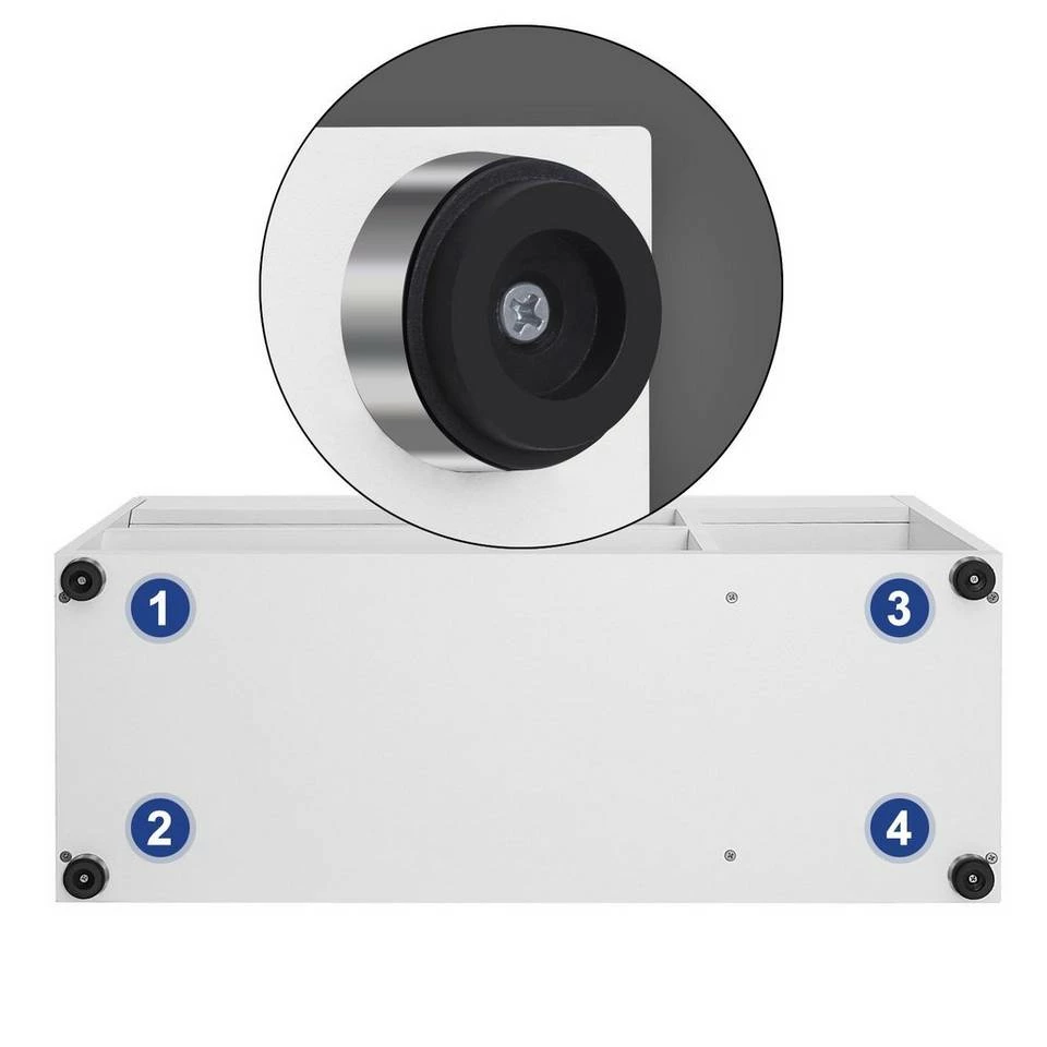 VASAGLE Schuhbank »LHS30«, Sitzbank, gepolstert, 3 offene Fächer, mit Stauraum, bis 150 kg belastbar Vintage, Weiß 12 VASAGLE Schuhbank »LHS30«, Sitzbank, gepolstert, 3 offene Fächer, mit Stauraum, bis 150 kg belastbar Vintage, Weiß – Bild 10