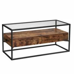 VASAGLE Lowboard »LTV051B01«, TV-Regal, Fernsehtisch, Couchtisch, Glastisch, vintage -Vasagleaus Geschaft caeccd30 37f1 480e b1d7 e8b4f3080ed9