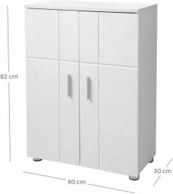 VASAGLE Kommode »BBK42WT«, Badezimmerschrank, Beistellschrank, Flurschrank, weiß -Vasagleaus Geschaft cb5c6be6 e041 4583 9906 c2cd11b9562a