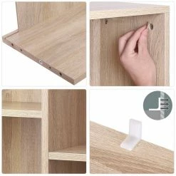 VASAGLE Bücherregal »LBC27NL LBC27WT LBC27BX«, Würfelregal, Standregal, eichefarben Natur, Vintage, Weiß 29 VASAGLE Bücherregal »LBC27NL LBC27WT LBC27BX«, Würfelregal, Standregal, eichefarben Natur, Vintage, Weiß -Vasagleaus Geschaft cb75f63e 732a 4143 a04a 77eb53ccd601