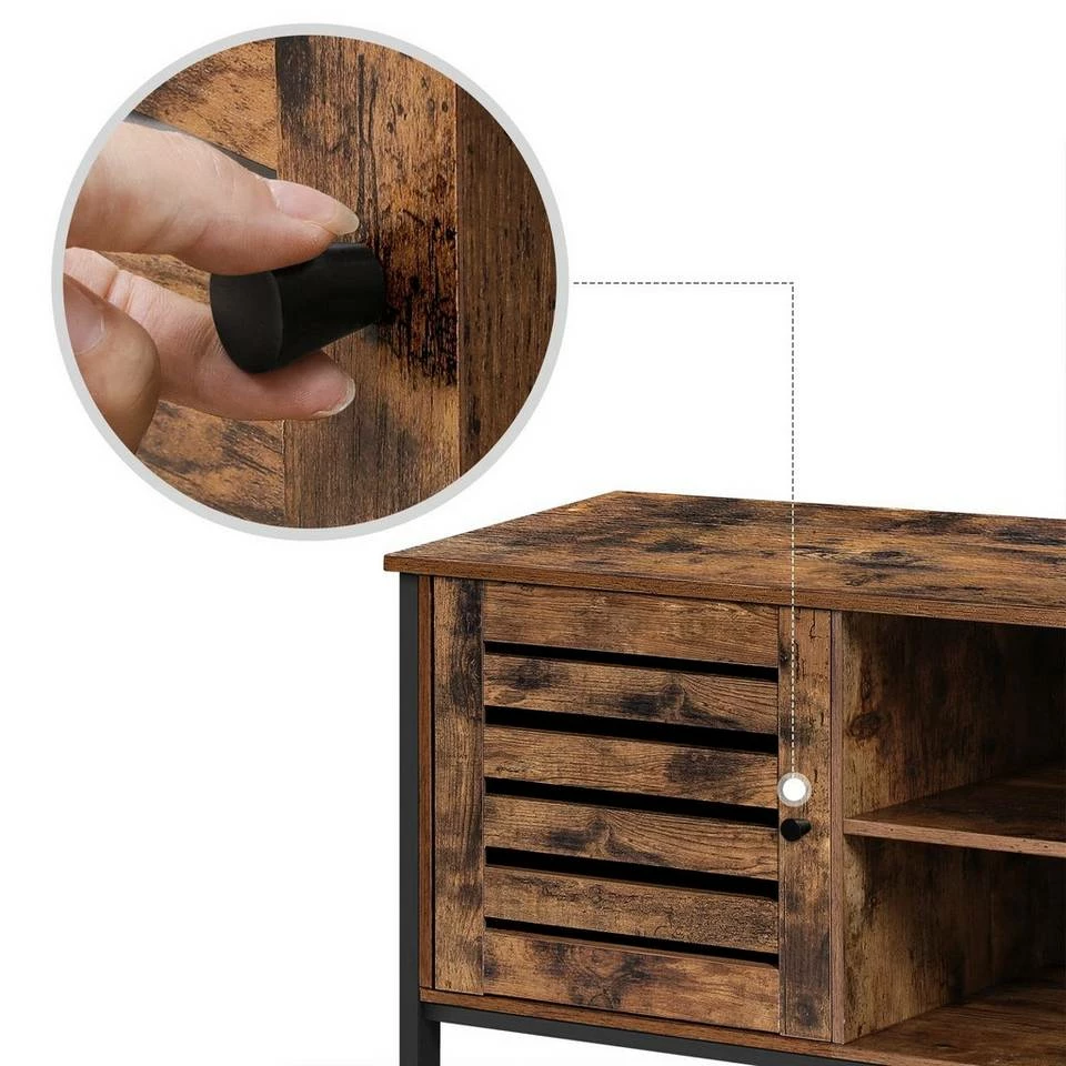 VASAGLE Lowboard »LTV049B01«, TV-Tisch,TV-Regal, Fernsehtisch, bis 50 Zoll, mit Schrank, 2 offene Fächer, 110 x 40 x 50 cm 7 VASAGLE Lowboard »LTV049B01«, TV-Tisch,TV-Regal, Fernsehtisch, bis 50 Zoll, mit Schrank, 2 offene Fächer, 110 x 40 x 50 cm – Bild 6