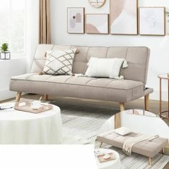 VASAGLE Schlafsofa »LCS701«, Schlafcouch, Bettsofa, 175 x 83 x 76 cm, Ausklappsofa, Wohnheim, grau Beige 29 VASAGLE Schlafsofa »LCS701«, Schlafcouch, Bettsofa, 175 x 83 x 76 cm, Ausklappsofa, Wohnheim, grau Beige -Vasagleaus Geschaft cd92c5d0 2dda 4207 8c80 c218f16182ae