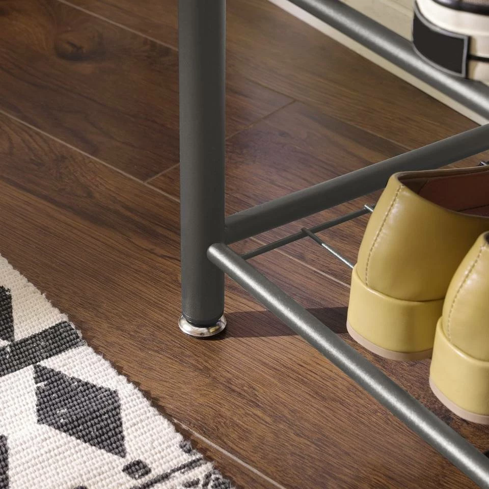 VASAGLE Garderobenständer »HSR41«, Kleiderständer mit Schuhablagen, vintage Grau, Walnussbraun 17 VASAGLE Garderobenständer »HSR41«, Kleiderständer mit Schuhablagen, vintage Grau, Walnussbraun – Bild 15