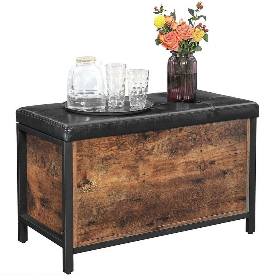 VASAGLE Sitzbank »LSC80BX«, mit Stauraum, gepolsterte Truhe, 80 x 40 x 50 cm, Betttruhe, einfacher Aufbau 9 VASAGLE Sitzbank »LSC80BX«, mit Stauraum, gepolsterte Truhe, 80 x 40 x 50 cm, Betttruhe, einfacher Aufbau – Bild 7