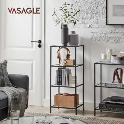 VASAGLE Standregal »LGT28G LGT028B61«, Badezimmerregal, Küchenregal, Flurregal, stabil, einfacher Aufbau, Wohnzimmer, Schlafzimmer Goldfarben, Schwarz 26 VASAGLE Standregal »LGT28G LGT028B61«, Badezimmerregal, Küchenregal, Flurregal, stabil, einfacher Aufbau, Wohnzimmer, Schlafzimmer Goldfarben, Schwarz -Vasagleaus Geschaft cfff553f 5f04 46ef a0b3 2f0b67153c58