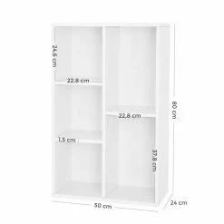 VASAGLE Bücherregal »LBC25WT LBC25NL«, Bücherschrank, 50 x 80 x 24 cm, eiche hell Natur, Weiß 24 VASAGLE Bücherregal »LBC25WT LBC25NL«, Bücherschrank, 50 x 80 x 24 cm, eiche hell Natur, Weiß -Vasagleaus Geschaft d1da22c6 dac8 44f1 ae9d d775b29d4410