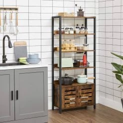 VASAGLE Bücherregal »LSC601B01«, Aufbewahrungsschrank, mit 2 Lamellentüren, 4 Ablagen, vintage 11 VASAGLE Bücherregal »LSC601B01«, Aufbewahrungsschrank, mit 2 Lamellentüren, 4 Ablagen, vintage -Vasagleaus Geschaft d4b17780 bb79 4af6 a583 1e1d736c02a5