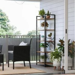 VASAGLE Bücherregal »LLS061B01 LLS60BX LLS060B02 LLS062B01«, Standregal, Stahlgestell, Büro und Flur, Industrie-Design Greige-schwarz, Vintage -Vasagleaus Geschaft d74187dd 8ef9 4e73 8746 be06c8739302