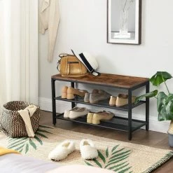 VASAGLE Schuhbank »LBS73 LBS74 LBS078«, Schuhregal mit Sitzfläche, Schuhablage, Flur, verschiedene Größen, vintage Grau -Vasagleaus Geschaft d7c11b29 08ab 4e04 9db3 fc57020b9b16